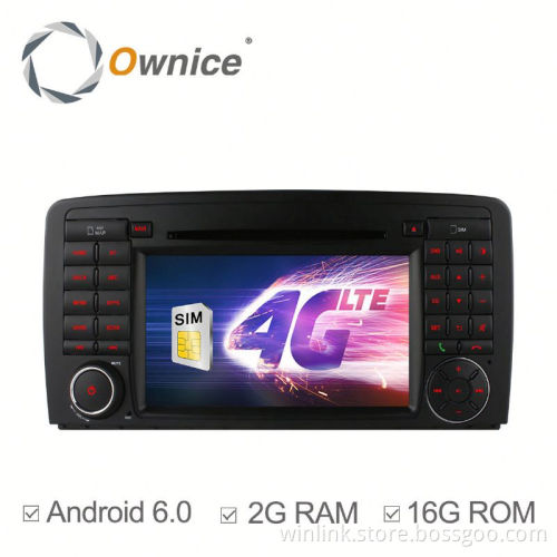 Wholesale Quad Core Android 6.0 car GPS navi for Mercedes Benz R Class R500 built in wifi 4G LTE support rear camera